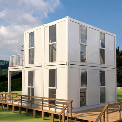 Casas de contêineres desmontáveis de estrutura de aço galvanizado para habitação pré-fabricada