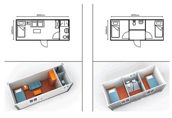 Casa dobrável de cores personalizadas de madeira Vila de luxo para hotéis e casas modernas