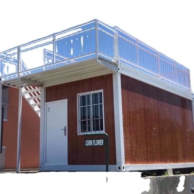 Casas de vida portáteis de montagem rápida com painel sandwich de aço e janela deslizante de PVC