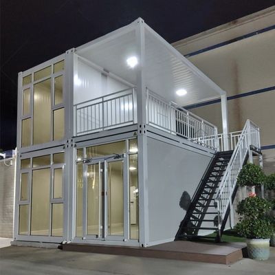 Escritório Sandwich Panel Casa Container Prefabricado Restaurante com materiais de cozinha
