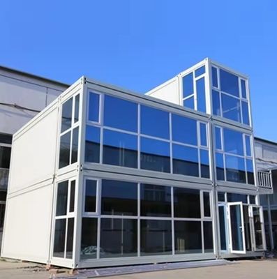 Casa de contêiner dobrável de estilo moderno simples para escritório de contêiner portátil contemporâneo