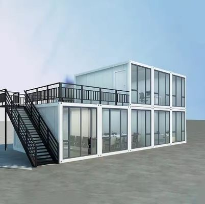 Casa de contêiner dobrável de estilo moderno simples para escritório de contêiner portátil contemporâneo