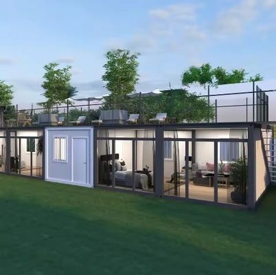 Casa de contêiner dobrável de estilo moderno simples para escritório de contêiner portátil contemporâneo