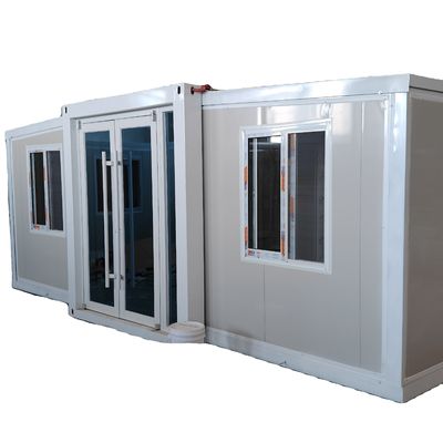 Container expansível 40ft Luxury Mobile Villa com 3 quartos PVC Janela deslizante