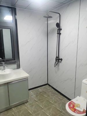 20ft pré-fabricado portavel casa pequena dobrável com 3 quartos PVC janela deslizante