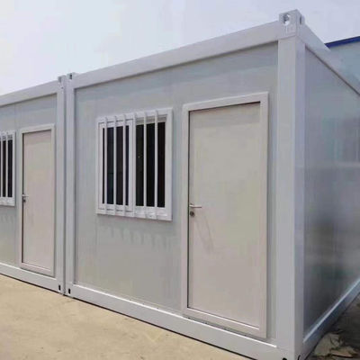 Casas pré-fabricadas portáteis fáceis de instalar com estrutura de aço galvanizado e piso de tabuleiro MGO