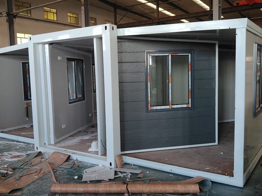 Container dobrável de 20 pés/40 pés Luxury Mobile Villa de 3 quartos Tiny Prefab Home