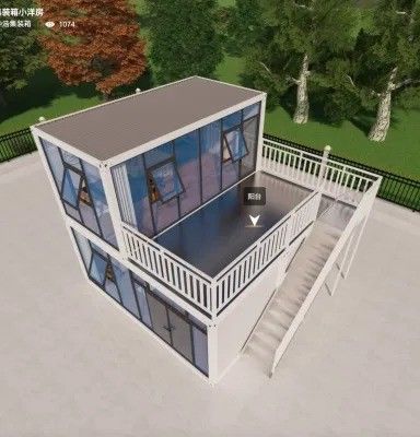 Casa pré-fabricada de contêineres de transporte modificada e casa de contêineres portáteis multifuncionais