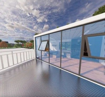 Casa pré-fabricada de contêineres de transporte modificada e casa de contêineres portáteis multifuncionais