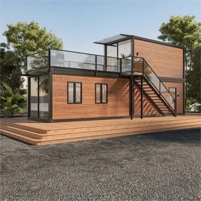 Casa de contêiner de estrutura de aço de design moderno para cores personalizadas
