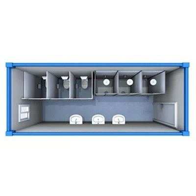 Modern Design Style 20FT/40FT Flat Pack Container House para banheiro móvel modular