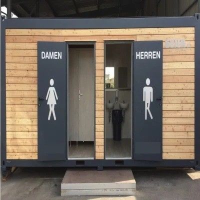Modern Design Style 20FT/40FT Flat Pack Container House para banheiro móvel modular