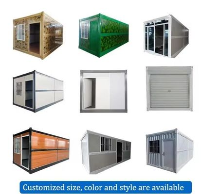 Casa de contêineres móvel de vida rápida dobrável Flat Pack pré-fabricado 20ft 40ft