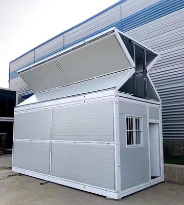 Casas de contêineres móveis dobráveis com porta de aço