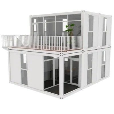 Casa de contêineres de embalagem plana de cor personalizada para escritório móvel pré-fabricado Casa de cabine