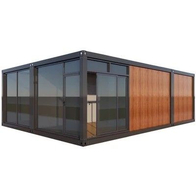 Modern Design casas de contêineres de madeira 40ft para madeira móvel casa de contêineres de vida