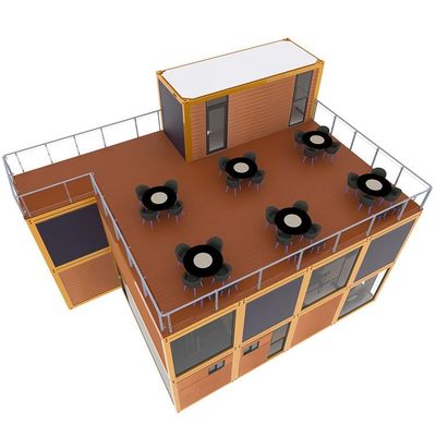 Modern Design casas de contêineres de madeira 40ft para madeira móvel casa de contêineres de vida