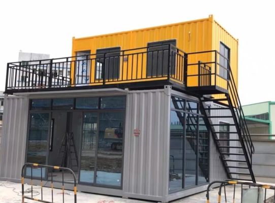 Container de embalagem plana com painel de sanduíche de lã de rocha à prova de fogo com isolamento em cores personalizadas