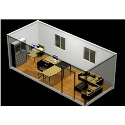 Casa de contêiner móvel de 20 pés ou 40 pés com estrutura de aço galvanizado personalizada