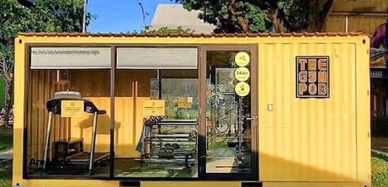 Estilo de design contemporâneo pré-fabricado Flat Pack Living Container House 20ft/40ft