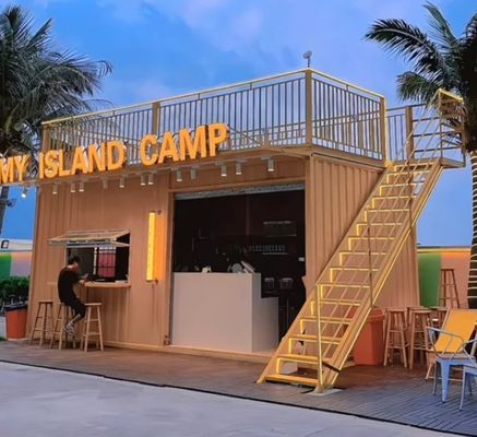 Hotel Flat Pack Container House Solução de alojamento portátil e personalizável