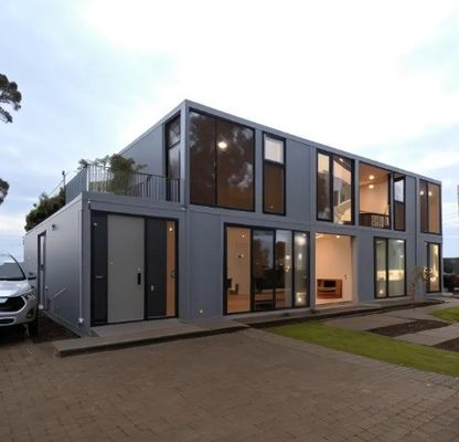 Casa de contêiner fabricada com porta de aço A melhor opção de habitação portátil