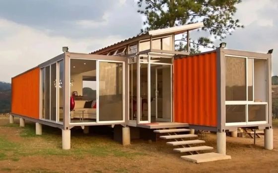 Container moderno Casa portátil de aço Containers dobráveis de embalagem plana