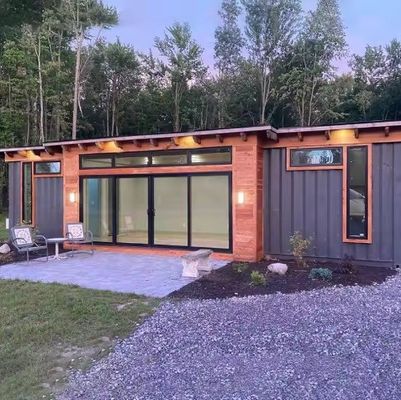Container moderno Casa portátil de aço Containers dobráveis de embalagem plana