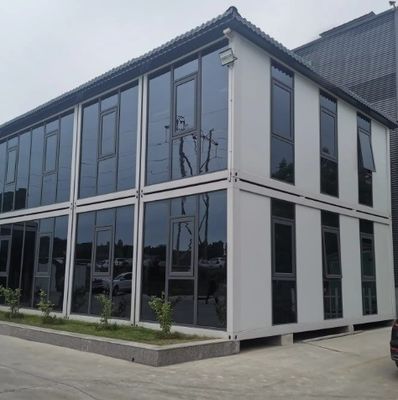 Estrutura de aço contemporânea portavel pré-fabricada casa de contêineres dobrável para viver