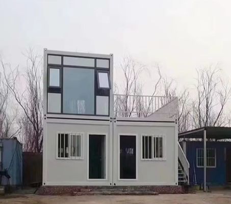 Modelo de Design Contemporâneo Estrutura de Aço Casa de Contêineres Prefabricada Posicionável