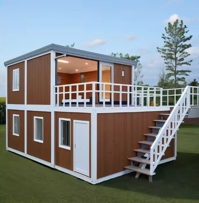 Casa pré-fabricada de vários andares de cores personalizadas Casas Containers Edifícios