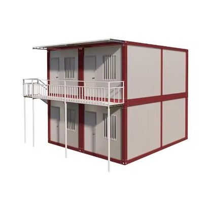 Casa pré-fabricada de vários andares de cores personalizadas Casas Containers Edifícios