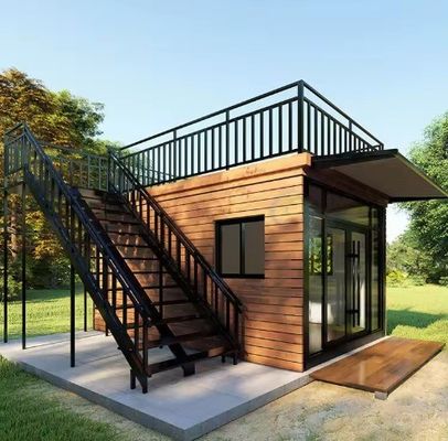 Casa pré-fabricada de vários andares de cores personalizadas Casas Containers Edifícios