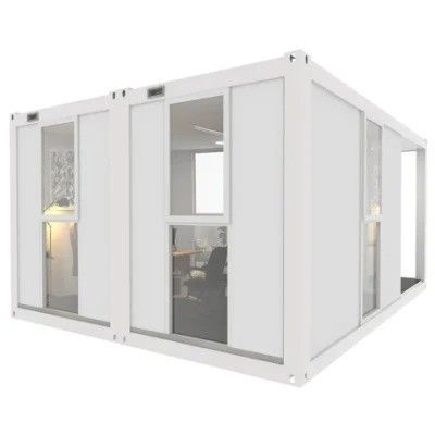 Casa de contêineres para habitação móvel ao ar livre Casa portátil empilhável pré-fabricada