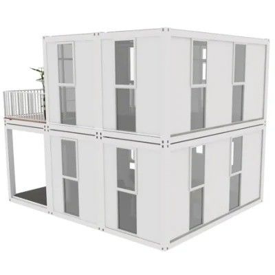 Casa de contêineres para habitação móvel ao ar livre Casa portátil empilhável pré-fabricada