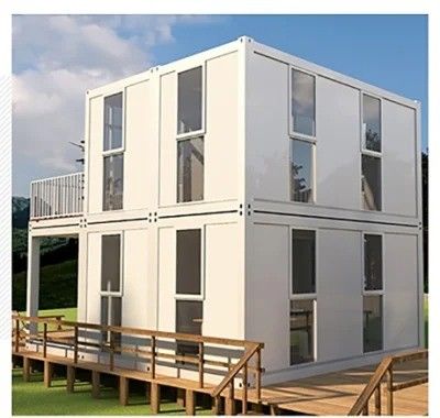 Casa de contêineres para habitação móvel ao ar livre Casa portátil empilhável pré-fabricada