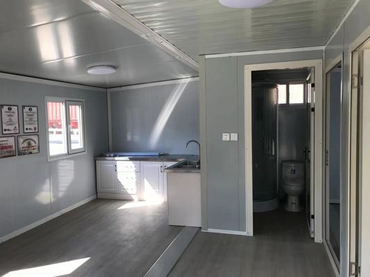 Casa de contêineres pré-fabricada com 2 quartos expansíveis