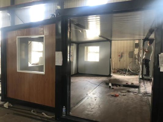 Casa de contêineres pré-fabricada com 2 quartos expansíveis