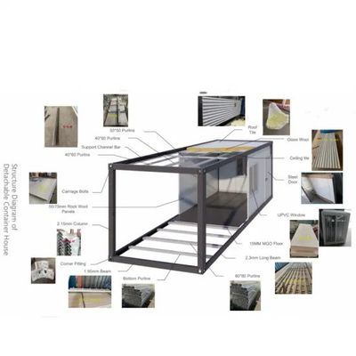 Casa expansível Estilo de design moderno para OEM Container de casa dobrável